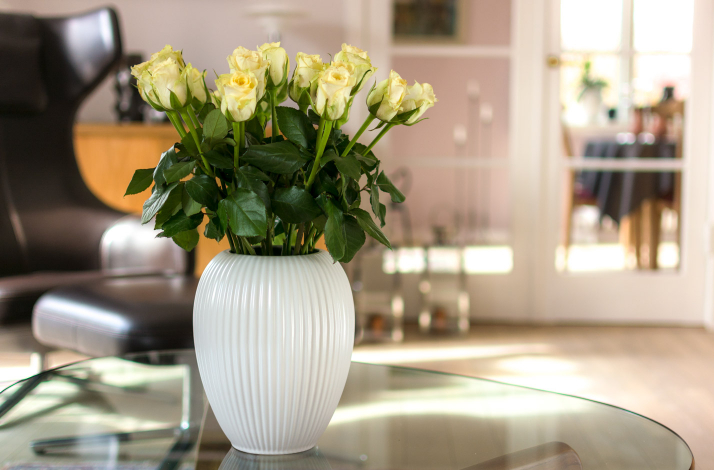 Vase Model 4767 Hvid 23 cm